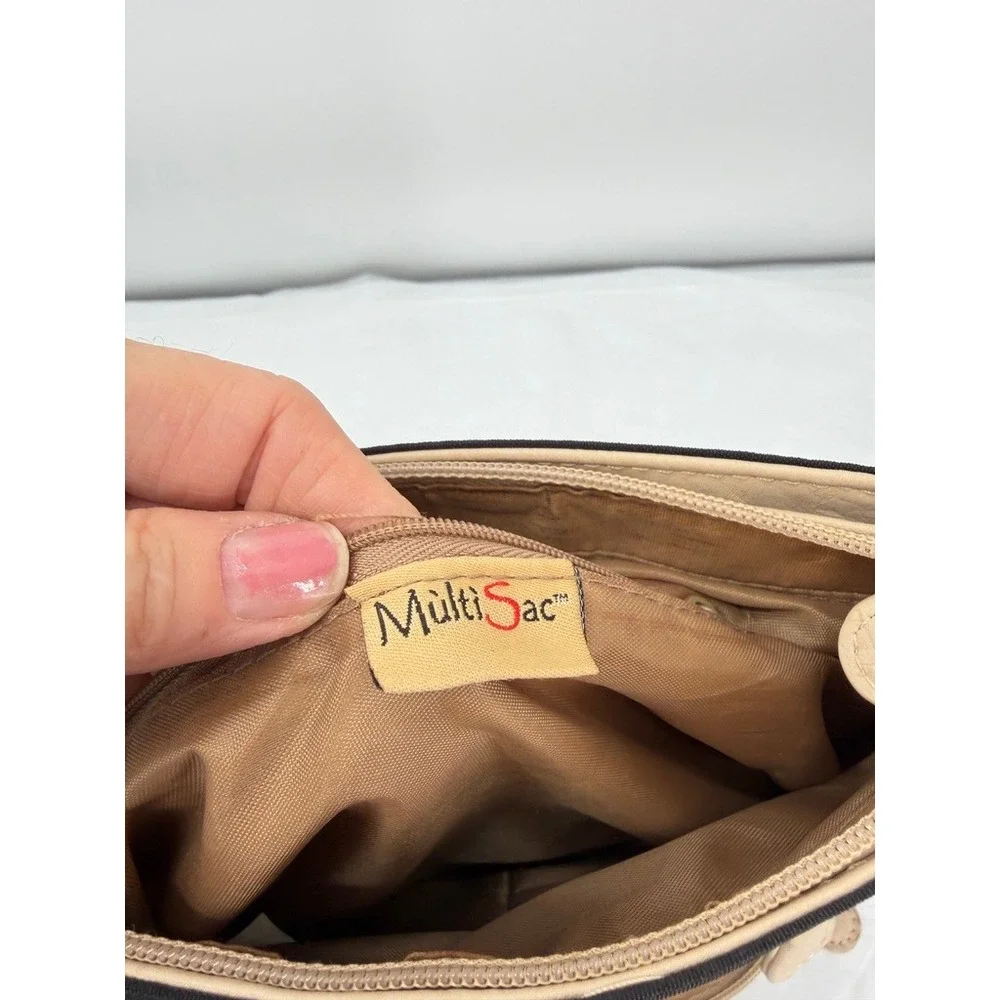 MultiSac Crossbody Backpack-Like Bag Two Tone Multi Pocket Organizer Travel
